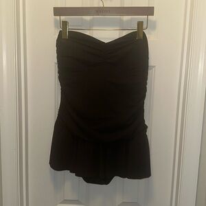 EUC Juicy Couture Solid Black Women’s One Piece Bathing Suit Size Large